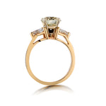 Ladies 14kt Yellow Gold Diamond Ring. Natural 2.65 Brilliant Cut Diamond