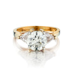 Ladies 14kt Yellow Gold Diamond Ring. Natural 2.65 Brilliant Cut Diamond