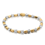 14kt Yellow and White Gold Diamond Bracelet. 1.50ct Tw Baguettes