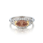 14kt White Gold Diamond Ring. 1.00ct Marquise Cut Diamond