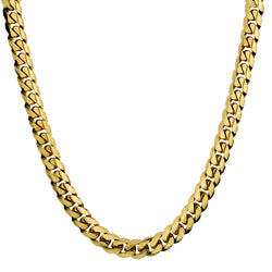 Gents 14kt Yellow Gold Solid Cuban Link Chain. 218 Grams.