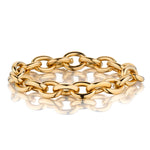 Ladies 18kt Yellow Gold Open Link Bracelet. 41.81 Grams