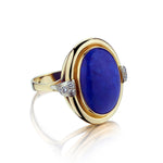 14kt Yellow Gold Lapis Lazuli Ring.