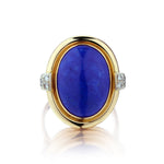 14kt Yellow Gold Lapis Lazuli Ring.