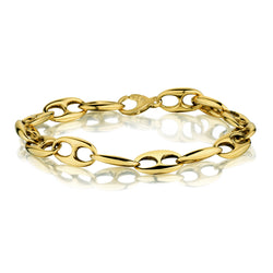 14kt Yellow Gold Gucci Inspired Bracelet. Unisex.