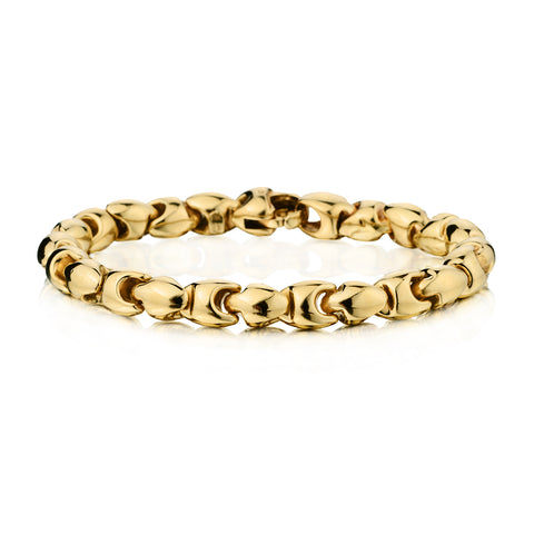 14kt Yellow Gold Bracelet. Made in Italy. 17 Grams.