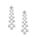 Platinum andDiamond Pendant Earrings. 5.00ct Tw