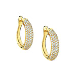 18kt Yellow Gold Diamond Huggies Earrings. 0.75ct Tw