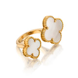 Van Cleef & Arpels 18kt Yellow Gold. Magic Alhambra Mother of Pearl. Size 52.(6-1/2)