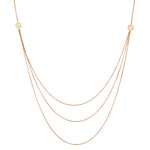 Bvlgari 18kt Rose Gold Sautoir long Chain Necklace. Onyx and Mother of Pearl Stations