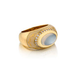 Faberge German Moonstone Ring By Victor Mayer. Limited Edition