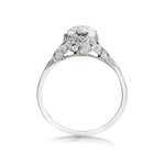 1.65 Carat Old-European Cut Diamond Mid-Century Engagement Ring. Art Deco