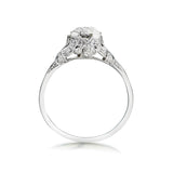 1.65 Carat Old-European Cut Diamond Mid-Century Engagement Ring. Art Deco