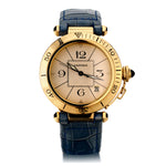 Pasha de Cartier  18kt Yellow Gold. Automatic. Circa 1990. Ref: 4144