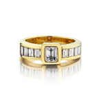 18kt Yellow Gold Diamond Band. 1.35 Total Carat Weight.