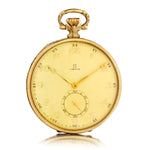 Omega 14kt Yellow Gold Pocket Watch. 50 mm x 6.5mm