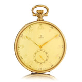 Omega 14kt Yellow Gold Pocket Watch. 50 mm x 6.5mm