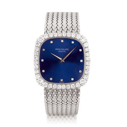 Patek Philippe 18kt White Gold Ellipse Diamond Dress Watch. Ref: 3616