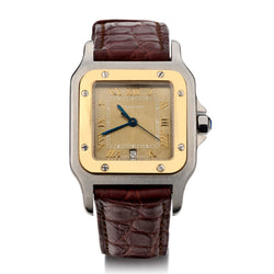 Cartier Santos Galbee Wristwatch. Steel and Yellow Gold.Ref: 187901