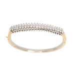 14kt White Gold Diamond Bangle.  3.40ct Tw