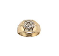 Mens 10kt Yellow Gold Diamond Ring.  0.50ct Tw