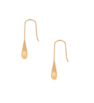 18kt Rose Gold Tear Drop Earrings with Shepards Hook.