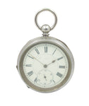 Sterling Silver Large Pocket Watch. Roman Numerals. Thomas Russel and Son Liverpool