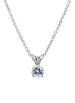 14kt White Gold Diamond Pendant.  0.58ct