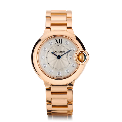 Cartier Ladies 18kt Rose Gold Ballon Bleu 28mm. Ref: WE902025