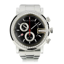 Gucci Quartz Chronograph Watch With Diamond Bezel. Ref: 101G