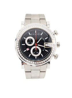 Gucci Quartz Chronograph Watch With Diamond Bezel, Ref: 101G