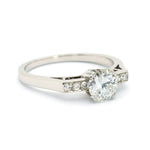 0.85 Carat Art Deco Diamond Engagement Ring