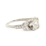 1.15 Carat Round Brilliant Cut Diamond Plat Ring