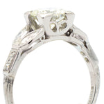 1.15 Carat Round Brilliant Cut Diamond Plat Ring