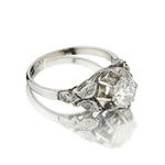 0.85 Carat Old-European Cut Diamond Vintage Engagement Ring