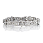 5.77 Carat Total Weight Baguette And Round Brilliant Cut Diamond Bracelet