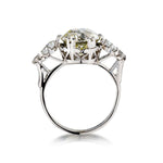 3.45 Carat Old-European Cut Diamond Edwardian-Era Ring