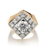 4.00 Carat Total Weight Brilliant Cut Diamond Unisex Ring