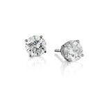 14kt White Gold Diamond Stud Earings . 2 x 2.02 ct Tw