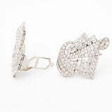 Art Deco Diamond Double Clip Brooch