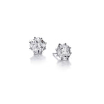 5.00 Carat Total Weight Old-Mine Cut Diamond Stud Earrings