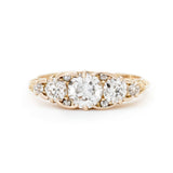 Victorian-Era Gold Old-European Cut Diamond Ring