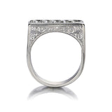 0.60 Carat Total Weight Old-Mine Cut Diamond Art-Deco Band