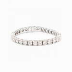 12.20 Total Carat Diamond White Gold Tennis Bracelet