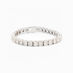 18.00 Carat Total Weight Round Brilliant Cut Diamond Tennis 14kt WG Bracelet