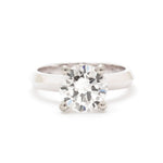 2.03 Carat Round Brilliant Cut Diamond White Gold Ring