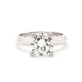 2.03 Carat Round Brilliant Cut Diamond White Gold Ring