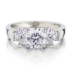 1.26 Carat Round Brilliant Cut Diamond (VS/F) Platinum Ring