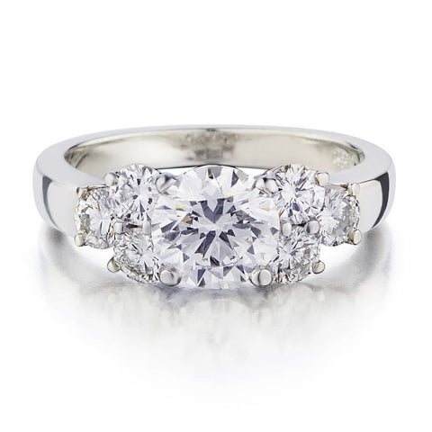 1.26 Carat Round Brilliant Cut Diamond (VS/F) Platinum Ring