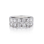 Ladies 18kt White Gold Diamond Band featuring 2.00ct Tw Brilliant Cut Diamonds